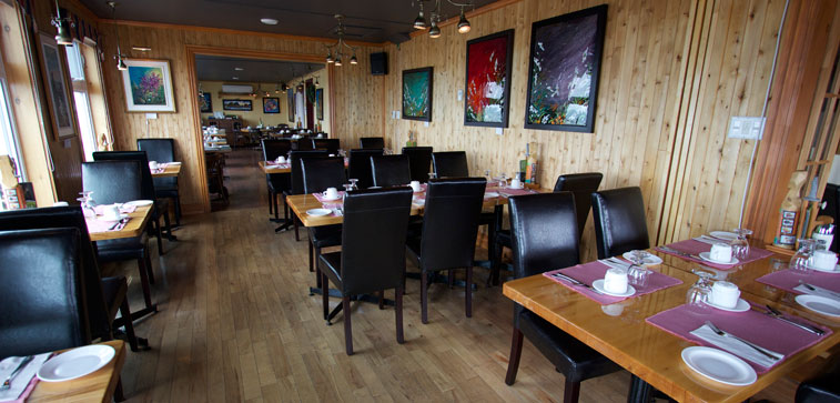 Restaurant, Centre d’Art Marcel Gagnon, Sainte-Flavie, Gaspésie